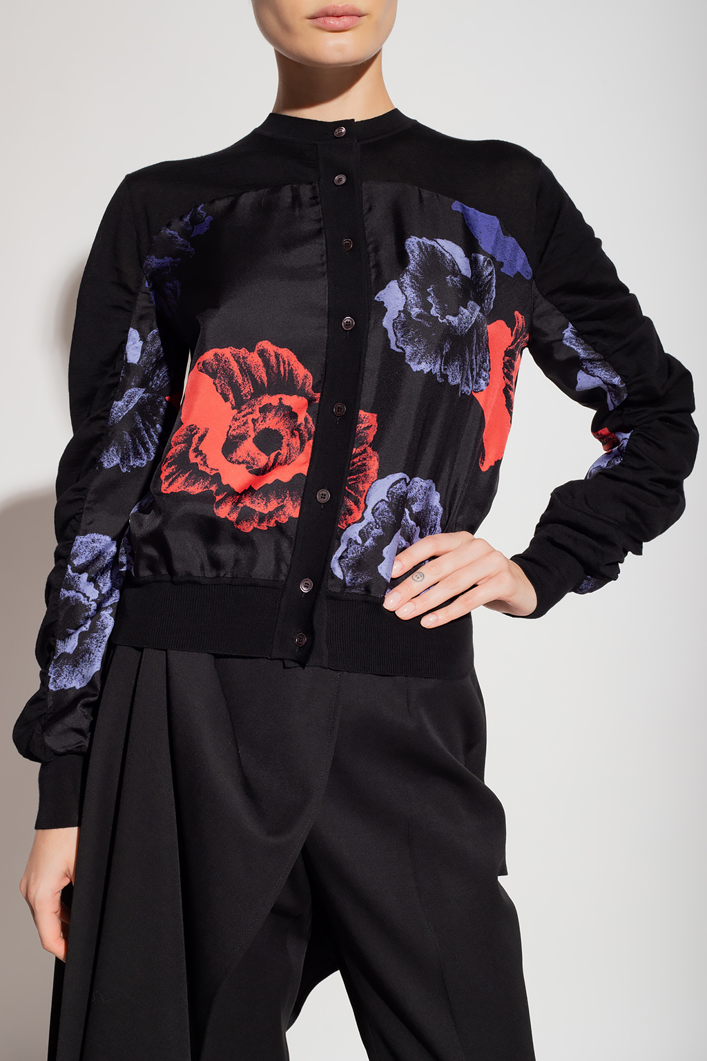 トップス Salvatore Ferragamo shortsleeve cardigan SchaferandweinerShops Germany - Printed cardigan Salvatore